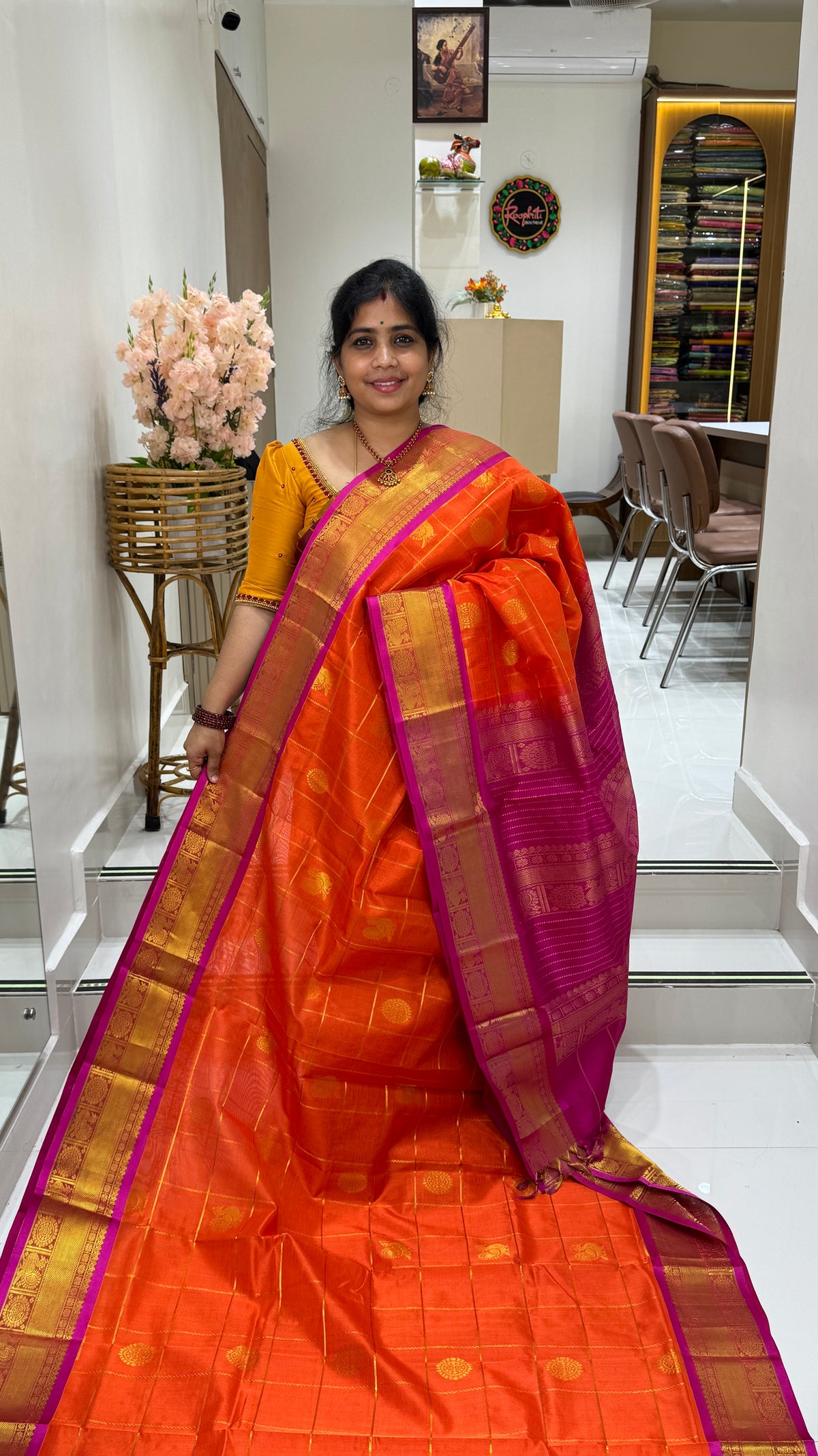 Mayil & Chakram Butta Pure Silk Cotton Saree