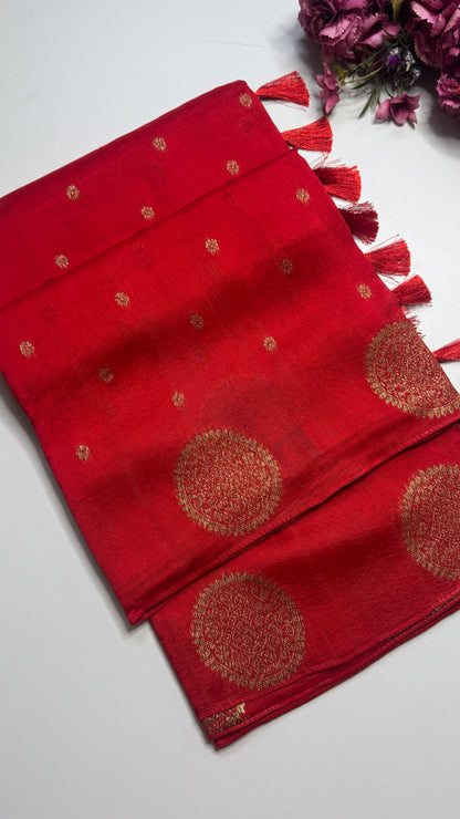 Tussar Georgette Saree with Motifs Border
