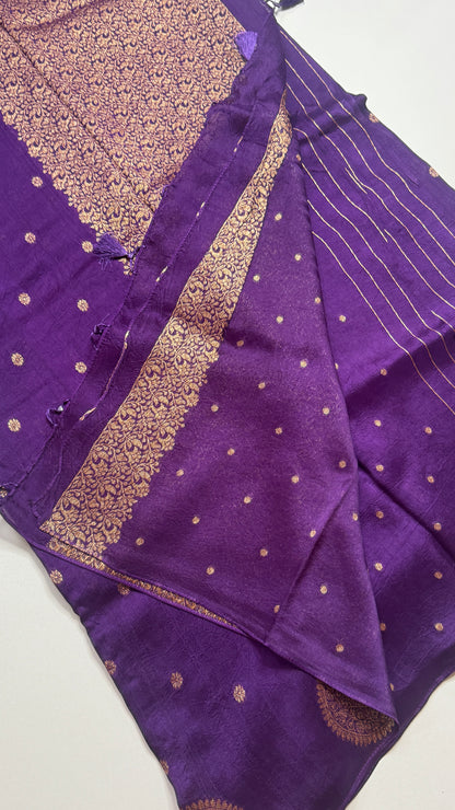 Tussar Georgette Saree with Motifs Border