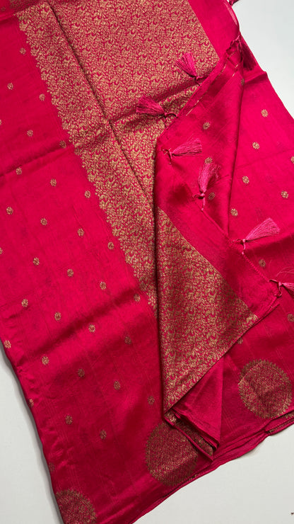 Tussar Georgette Saree with Motifs Border