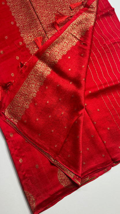 Tussar Georgette Saree with Motifs Border