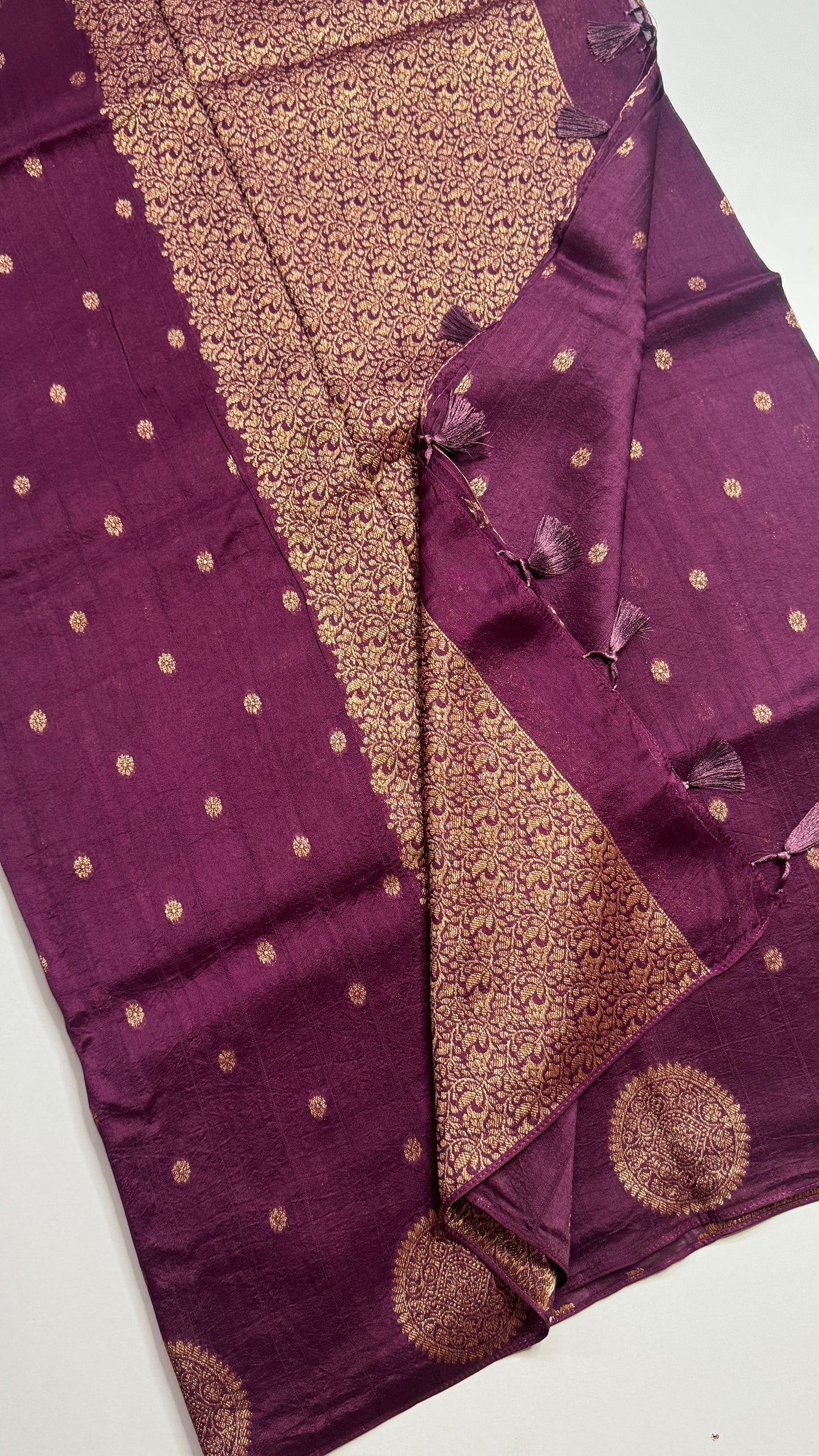 Tussar Georgette Saree with Motifs Border