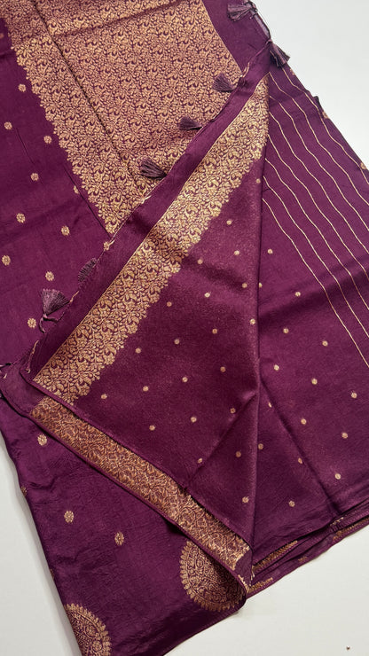 Tussar Georgette Saree with Motifs Border