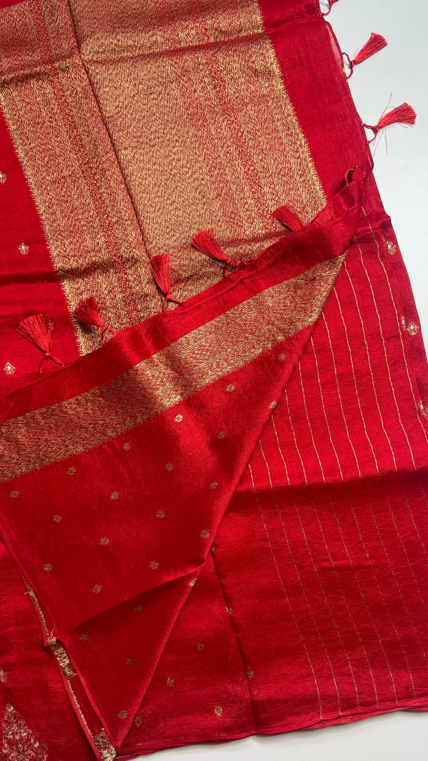 Tussar Georgette Saree with Motifs Border