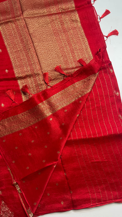 Tussar Georgette Saree with Motifs Border