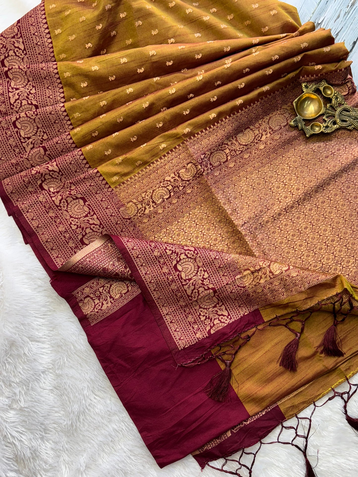 Semi Tussar soft silk saree