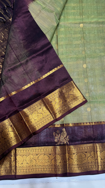 Zari Buttas Pure Silk Cotton Saree