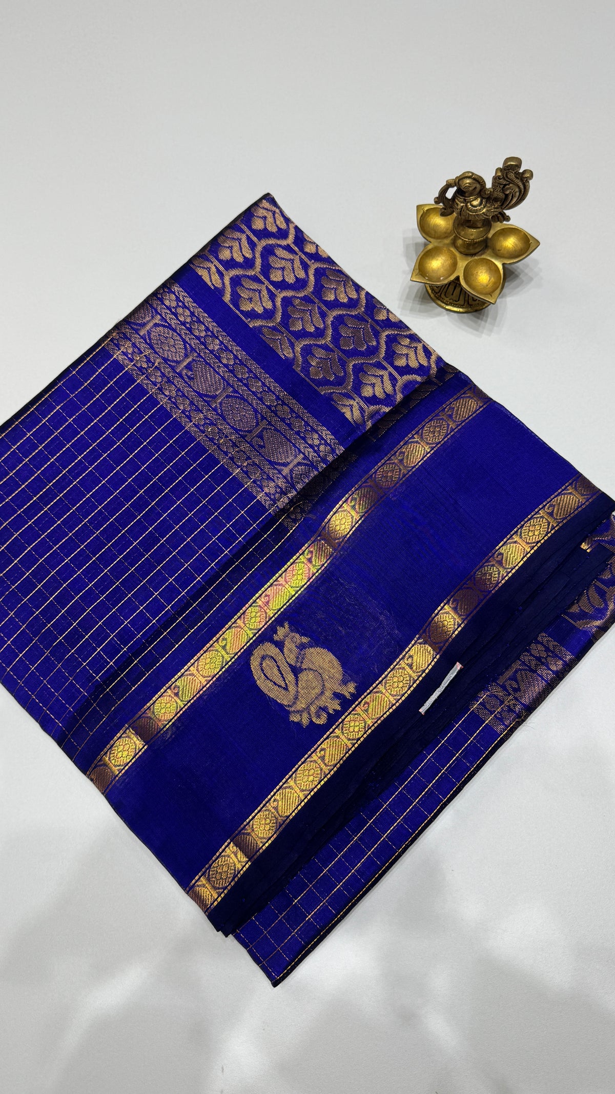Zari Checks Pure Silk Cotton Saree