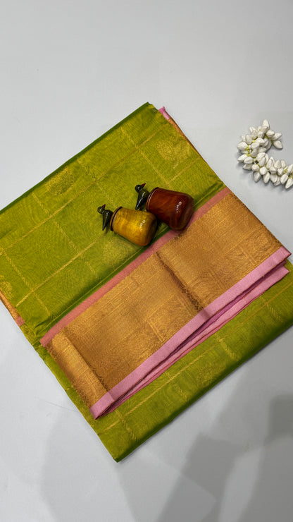 Mayil & Chakram Butta Pure Silk Cotton Saree