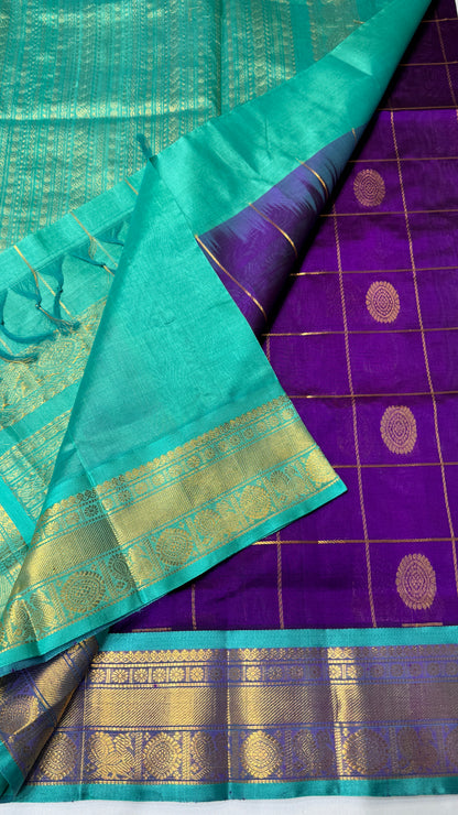 Mayil & Chakram Butta Pure Silk Cotton Saree