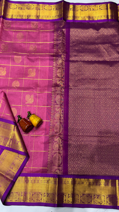 Mayil & Chakram Butta Pure Silk Cotton Saree