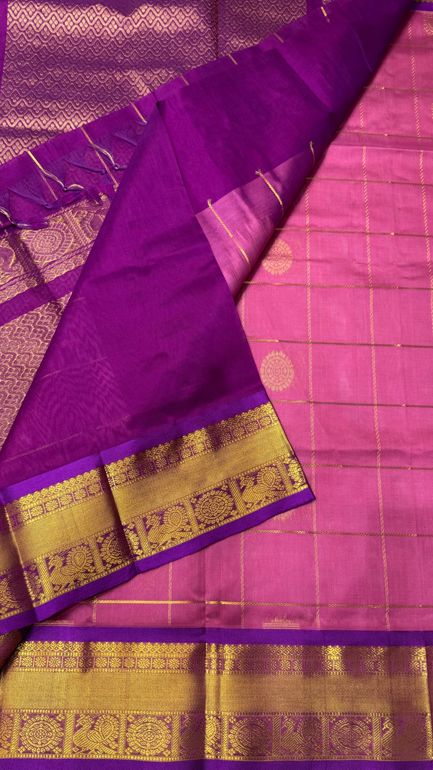 Mayil & Chakram Butta Pure Silk Cotton Saree