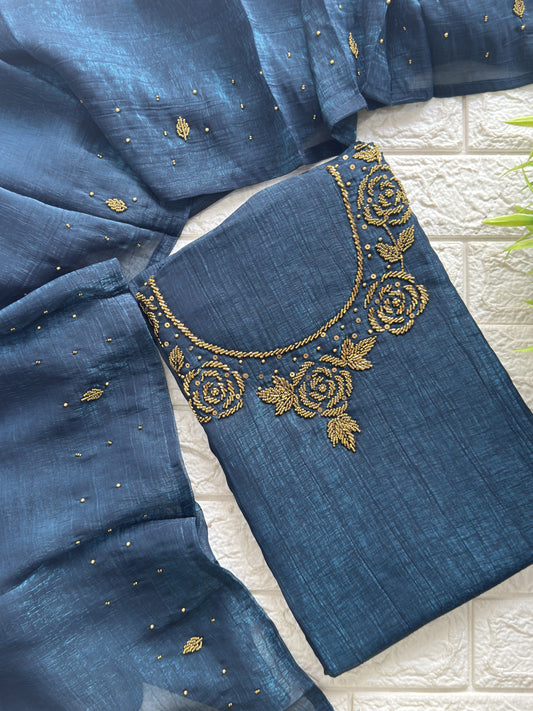 Shimmer Georgette Unstitched Salwar Suit