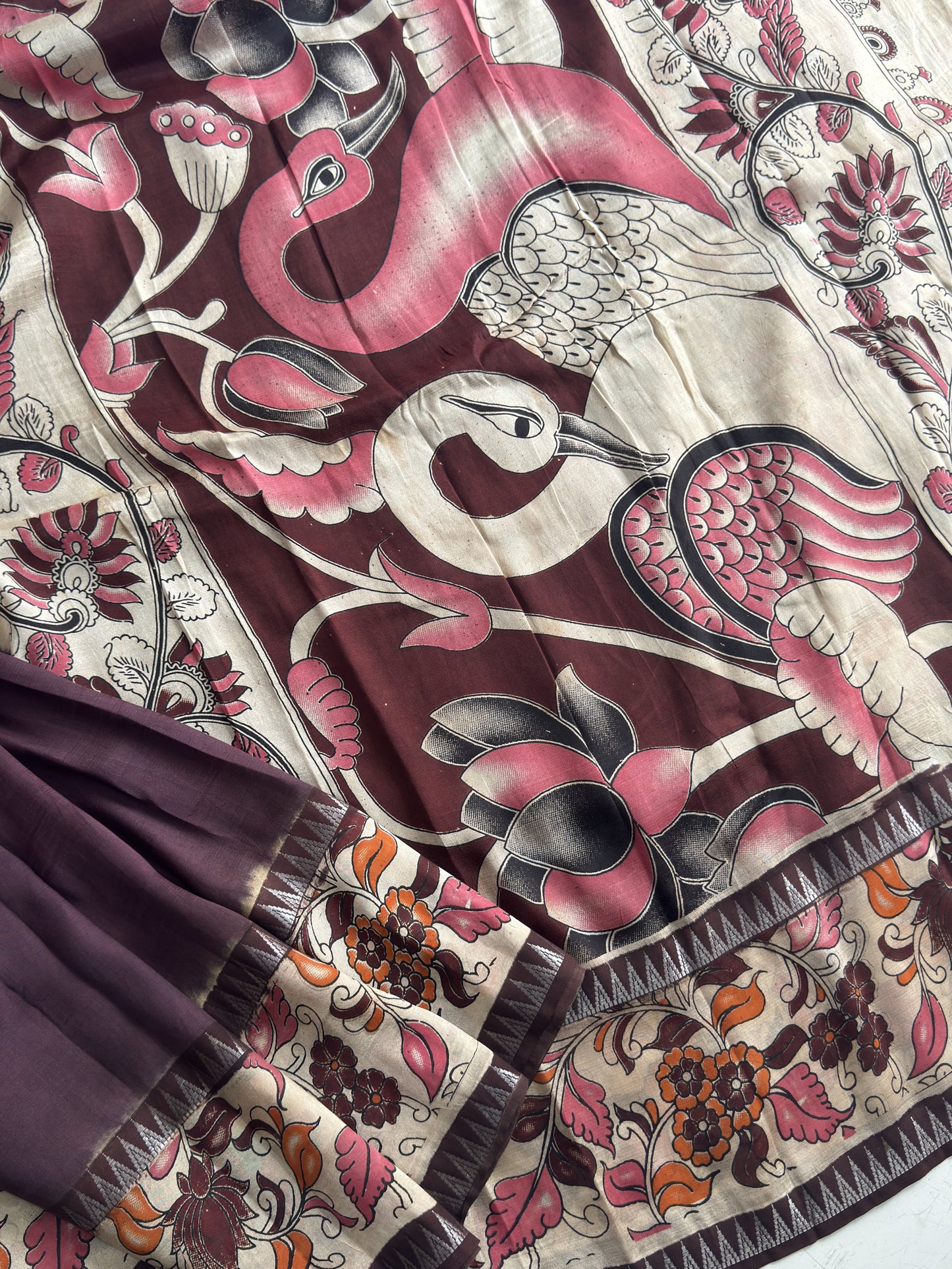 Kalamkari Chennuri Silk Saree