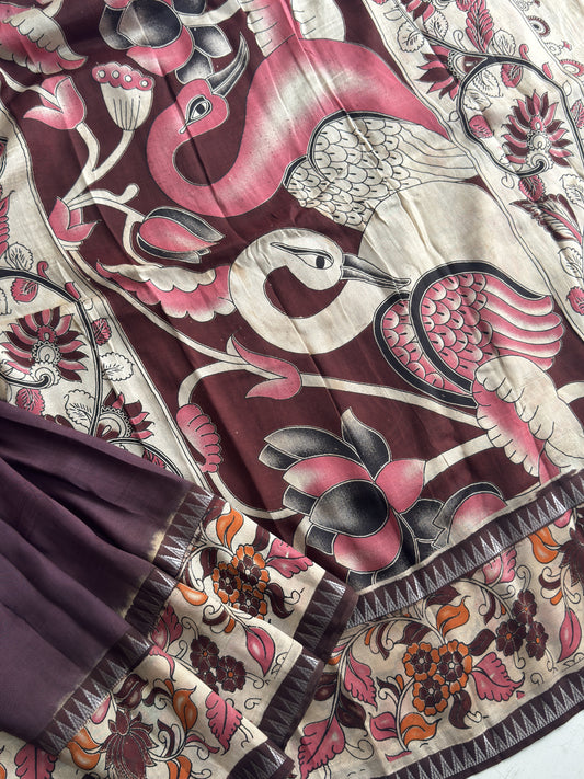 Kalamkari Chennuri Silk Saree