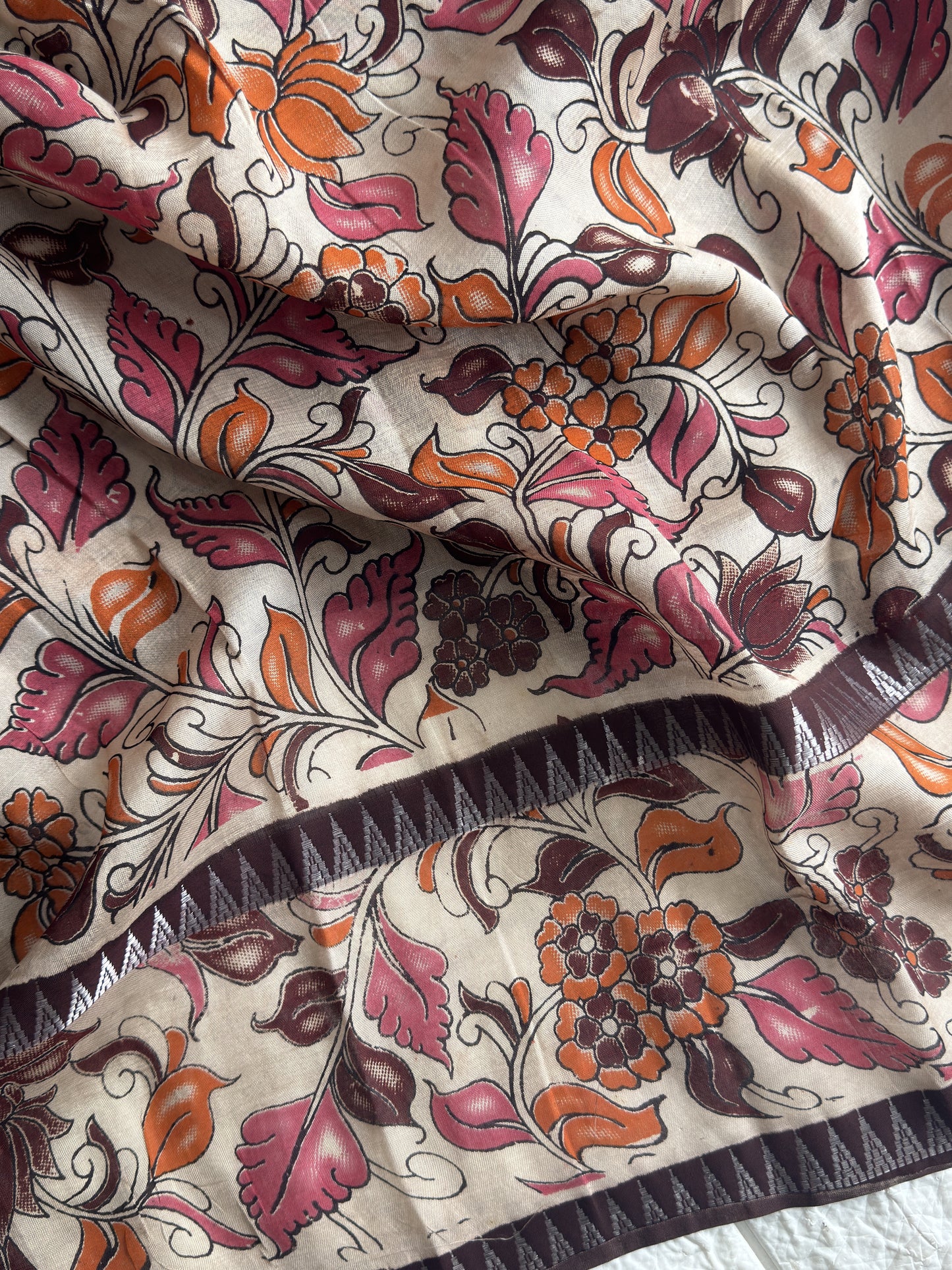 Kalamkari Chennuri Silk Saree