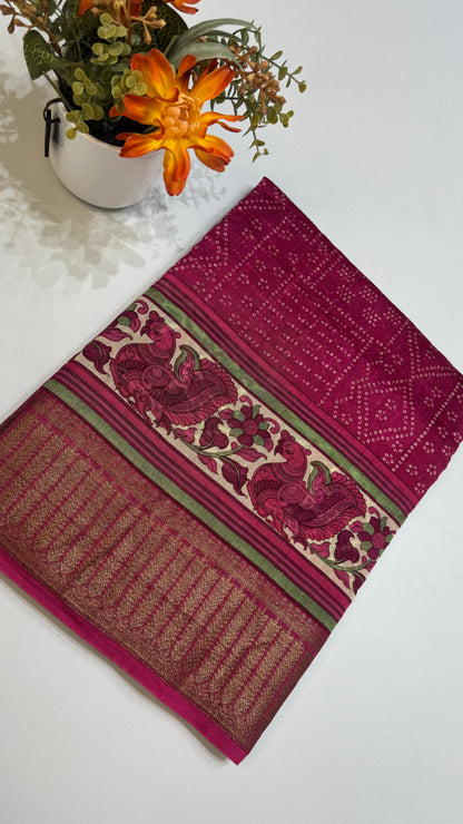Chanderi Butter Silk Saree