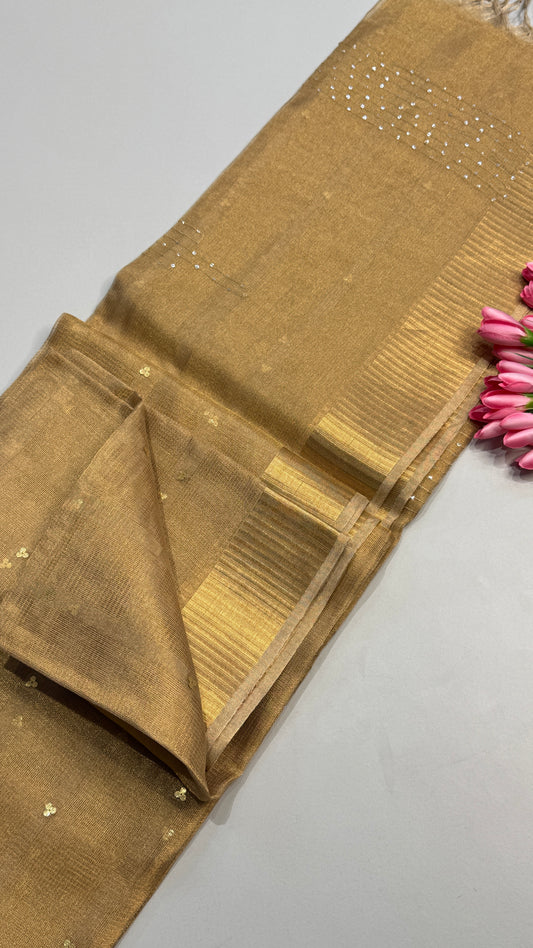 Tissue Silk Saree with Sequins work