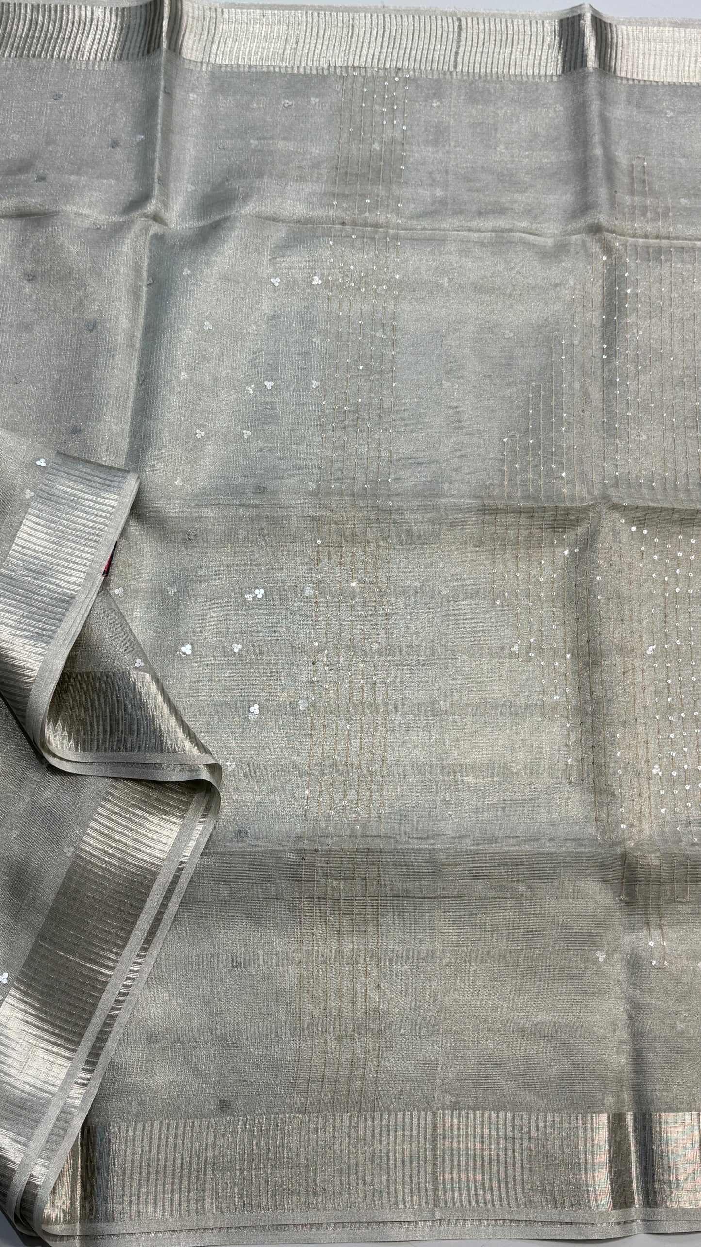 Tissue Silk Saree with Sequins work