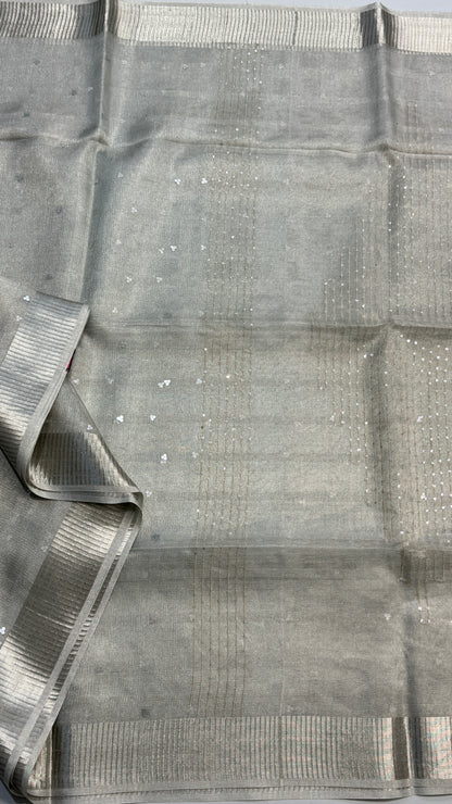 Tissue Silk Saree with Sequins work