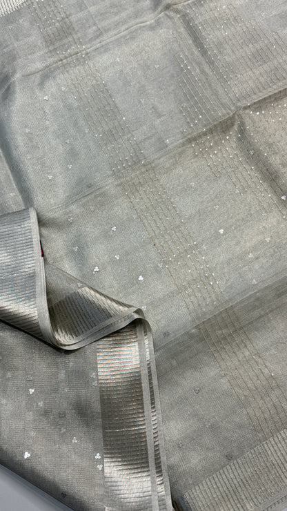 Tissue Silk Saree with Sequins work