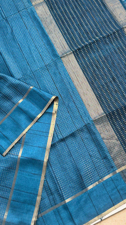 Semi Tussar Fusion Saree