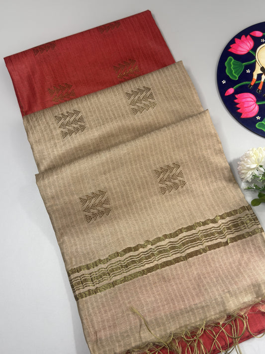 Semi Tussar Saree