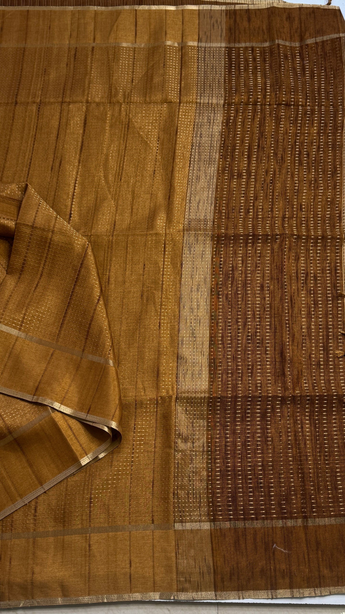 Semi Tussar Fusion Saree