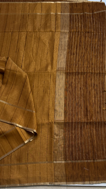 Semi Tussar Fusion Saree