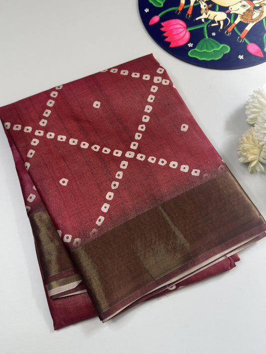 Semi Tussar Saree