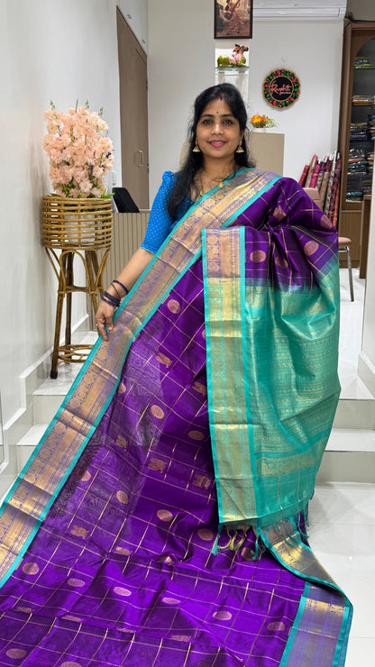 Mayil & Chakram Butta Pure Silk Cotton Saree