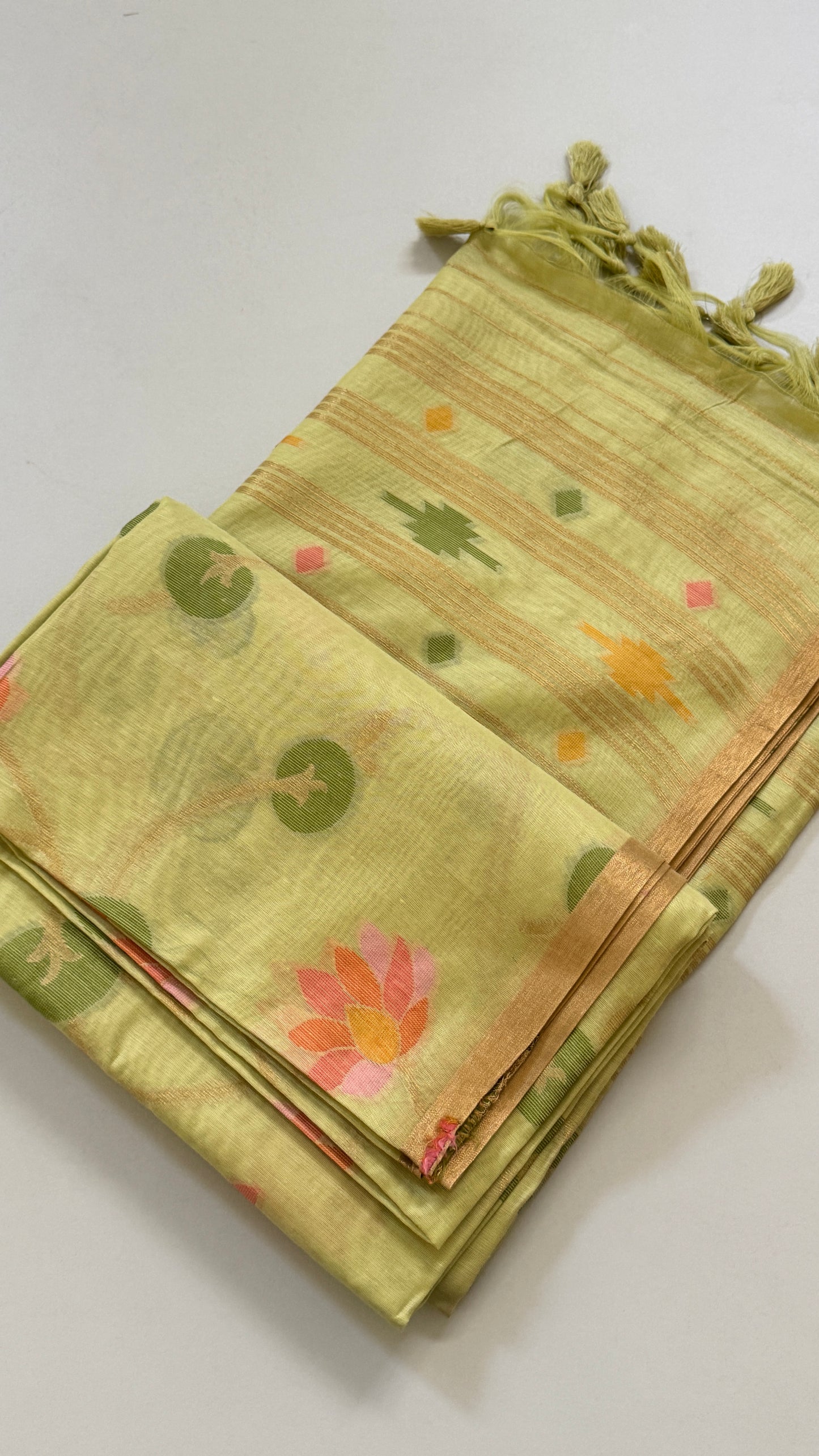 Semi Jamdani Munga Silk Saree