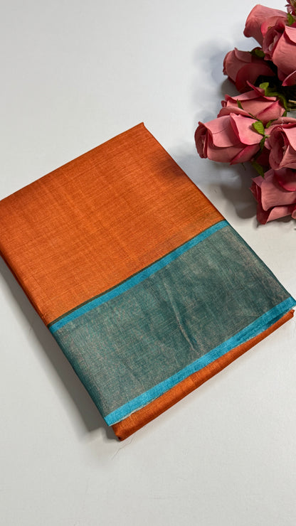 Handloom Pure Tussar Silk Saree