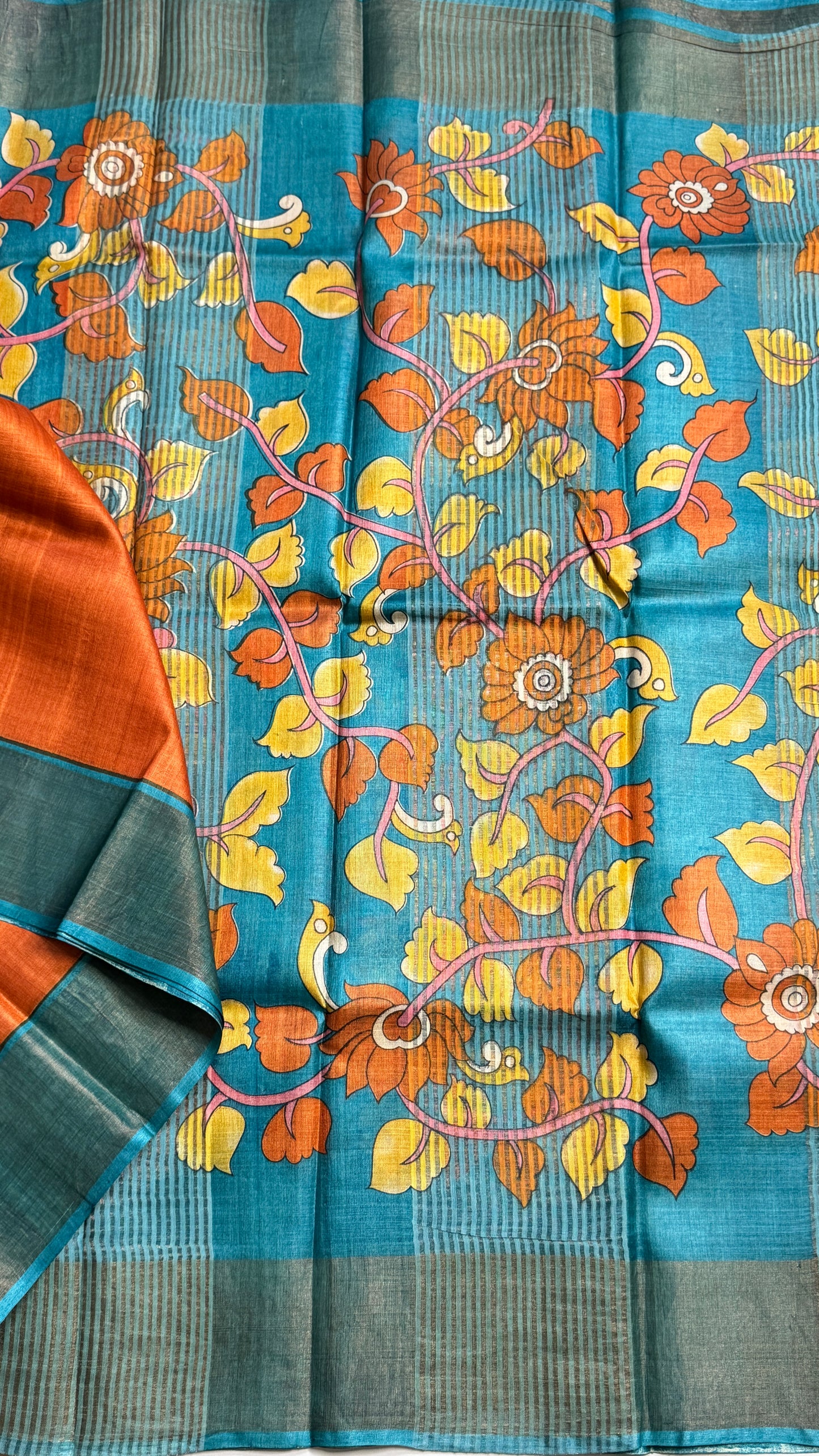 Handloom Pure Tussar Silk Saree