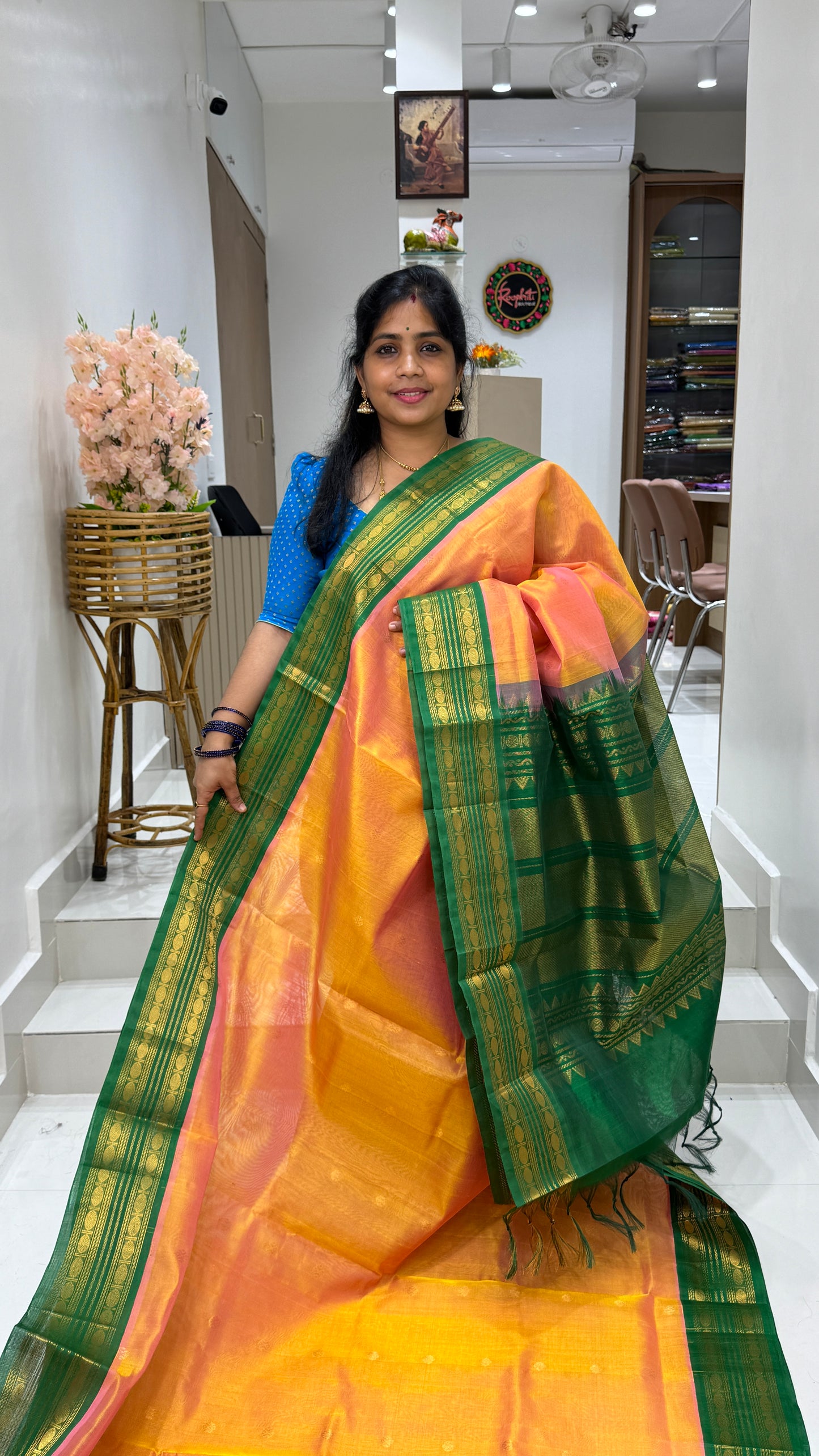 Buttas Pure Silk Cotton Saree