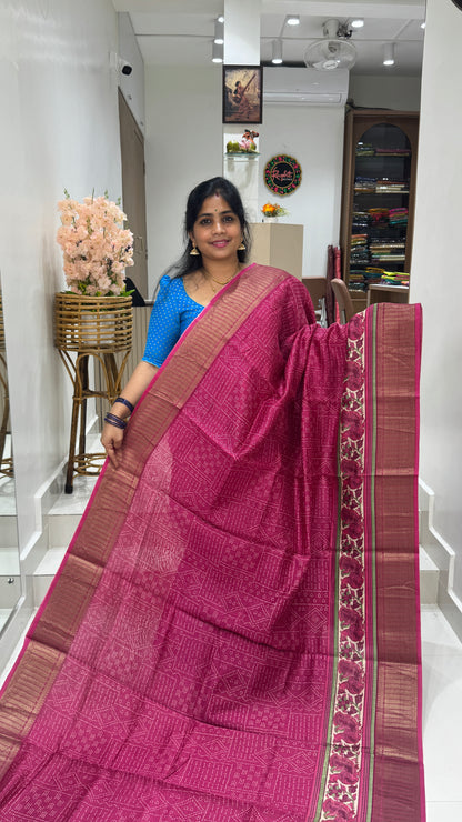 Chanderi Butter Silk Saree