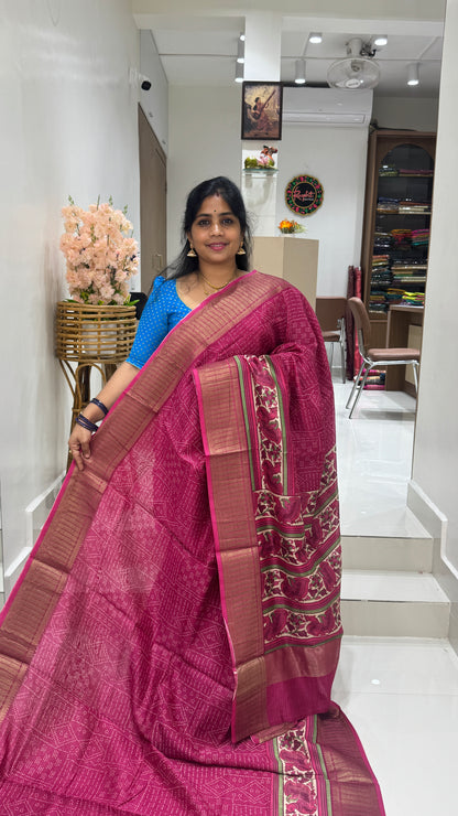 Chanderi Butter Silk Saree