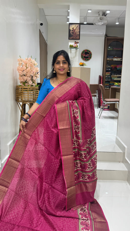 Chanderi Butter Silk Saree