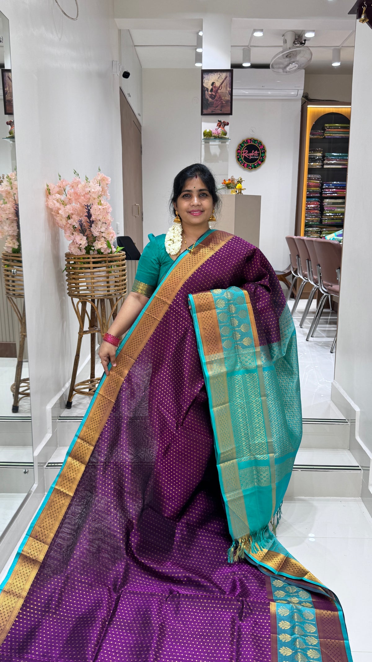 Thousand Buttas Pure Silk Cotton Saree