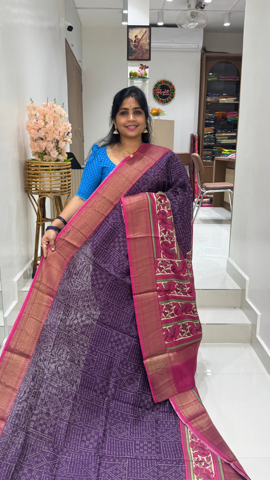 Chanderi Butter Silk Saree