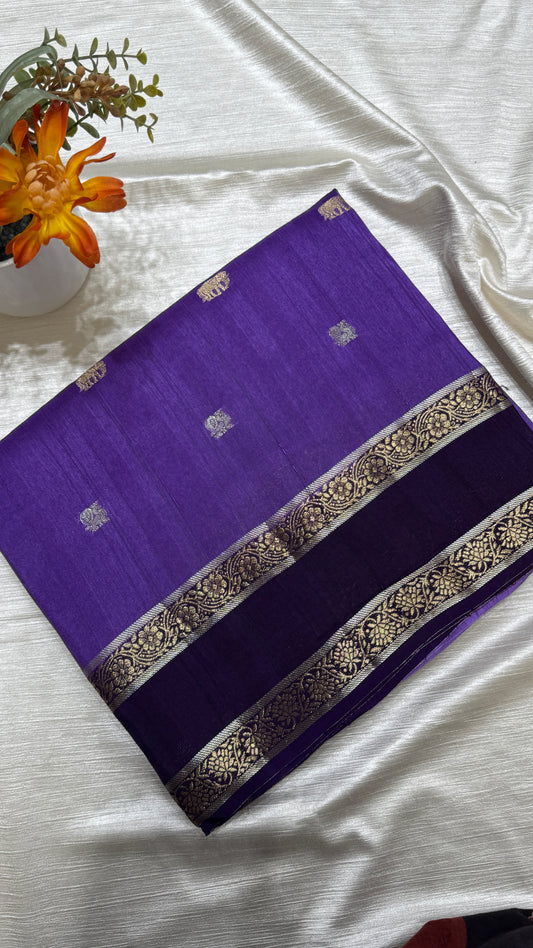 Gap Border Semi Tussar Saree