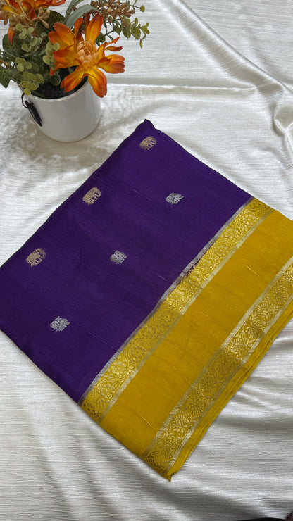 Gap Border Semi Tussar Saree
