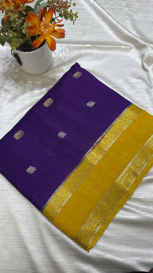 Gap Border Semi Tussar Saree