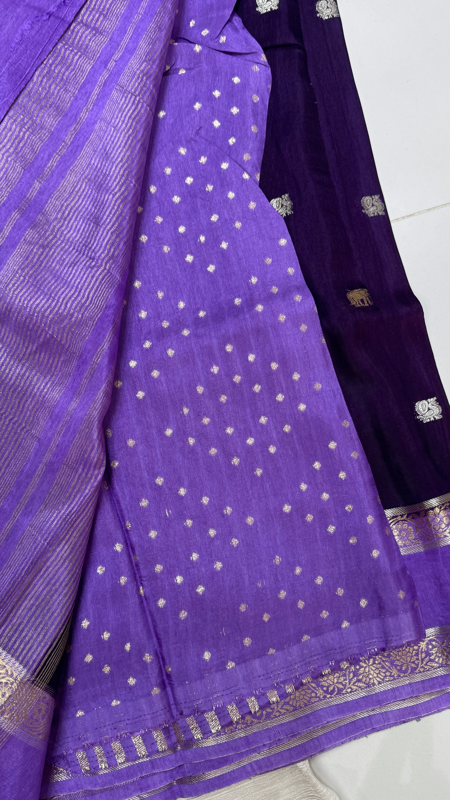 Gap Border Semi Tussar Saree