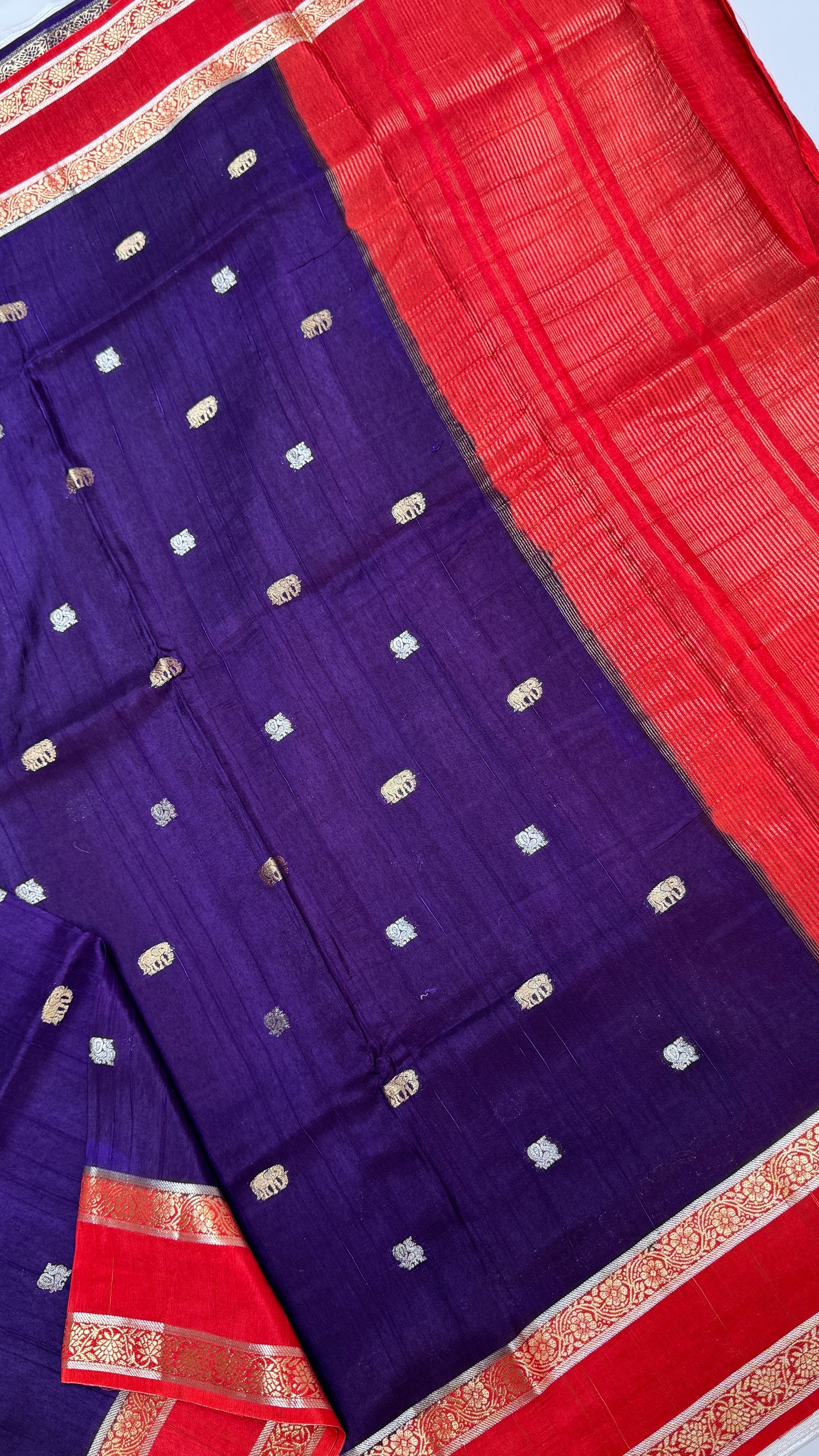 Gap Border Semi Tussar Saree