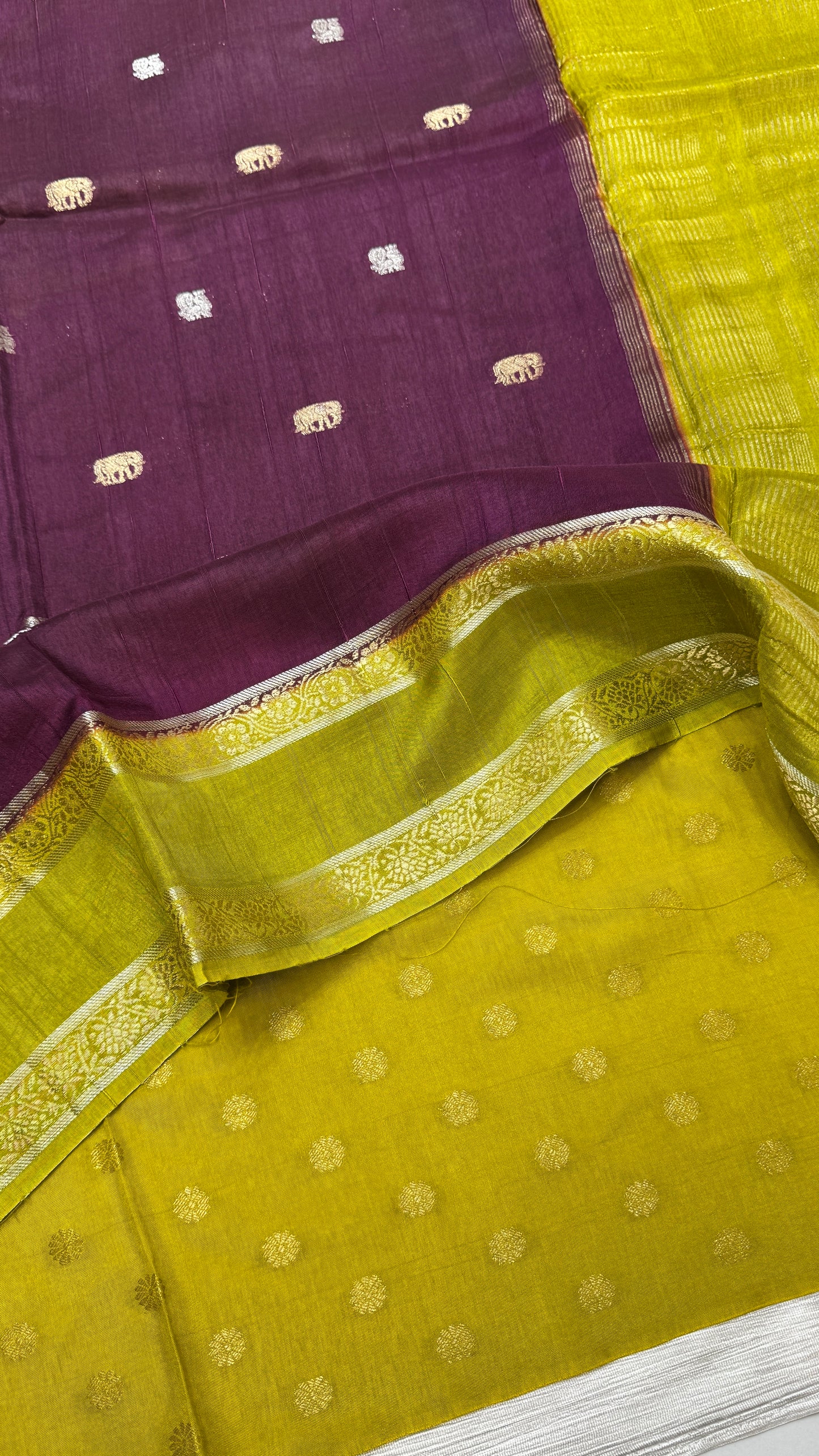 Gap Border Semi Tussar Saree