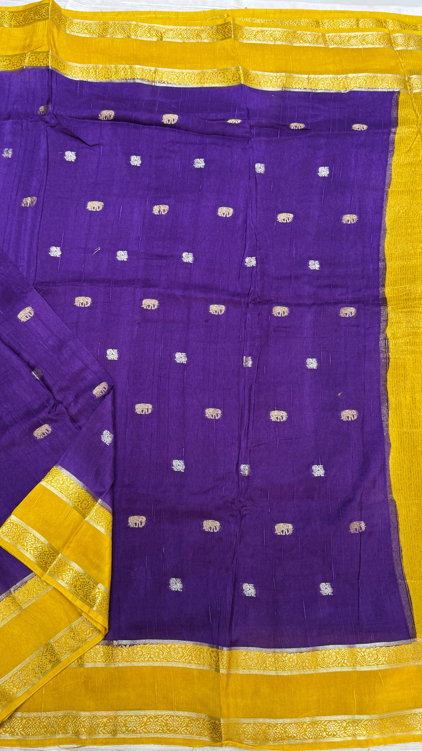 Gap Border Semi Tussar Saree