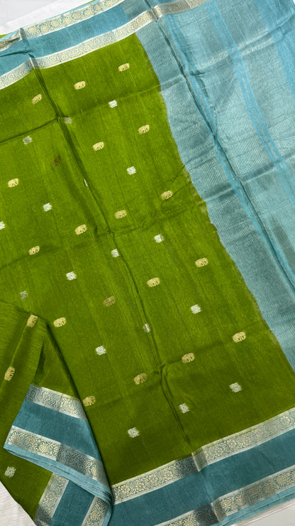 Gap Border Semi Tussar Saree