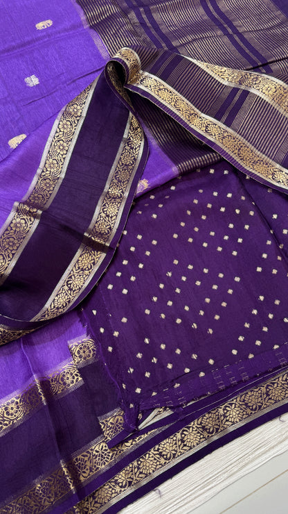 Gap Border Semi Tussar Saree