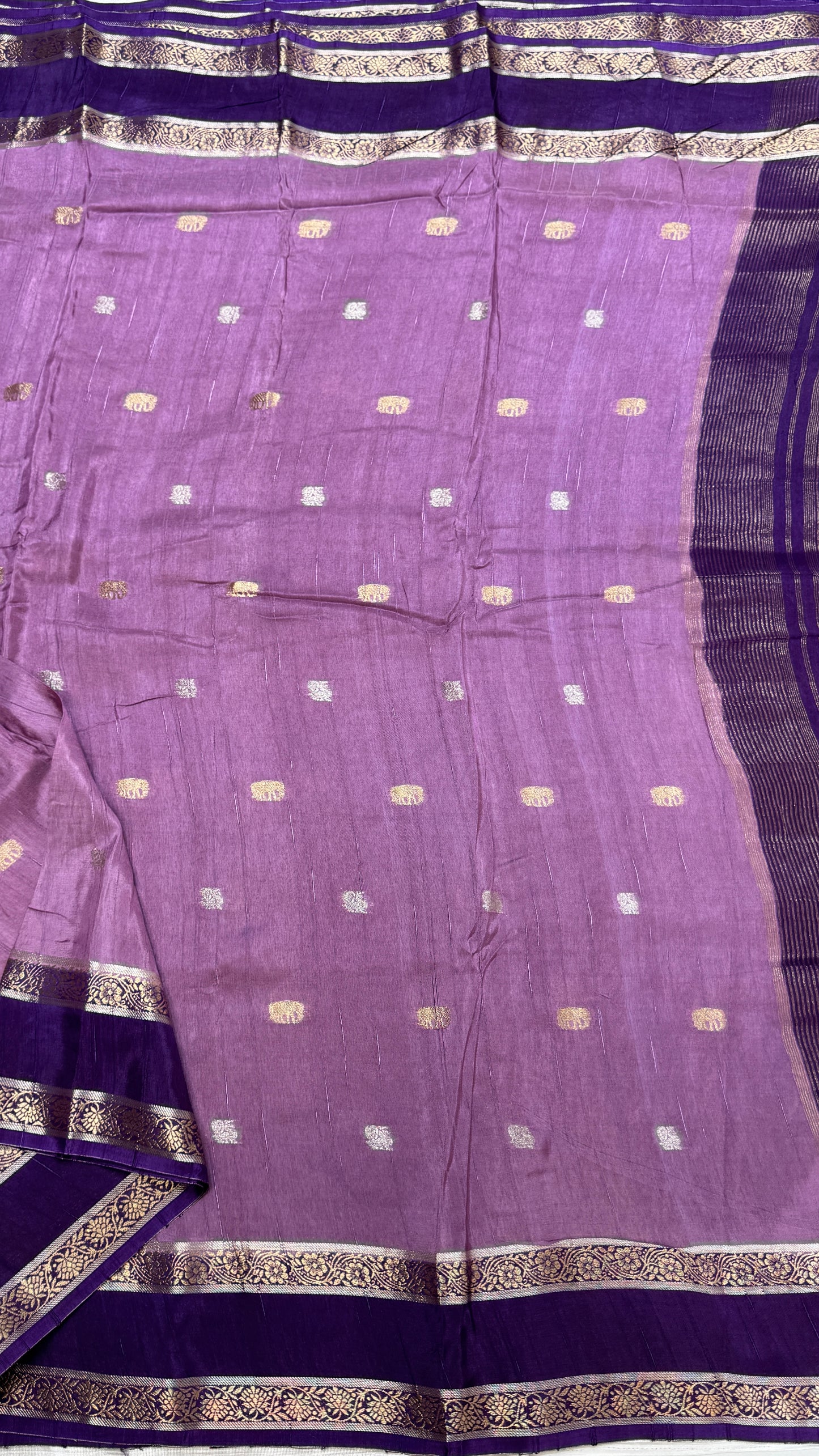 Gap Border Semi Tussar Saree